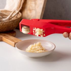 2-in-1 Garlic Press | Multi-functional Garlic Crushing Tool | Nylon Plastic Garlic Peeler | Easy to Clean Garlic Press | No Peeling Needed, Finger Odo