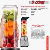 5 Core 600ml Personal Blender for Shakes and Smoothies; Powerful & Professional Smoothie Maker with Portable Bottle 300W Electric Motor BPA Free Food
