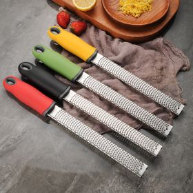 Stainless steel fruit cheese grater Chocolate lemon rind cheese crumb grater Grater kitchen tools (Color: Shredder-green)